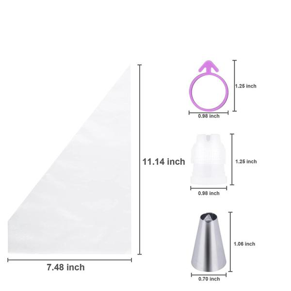 Торт украшая оборудует сумки 12 дюймов небольшие устранимые пронзительные для замораживать торта