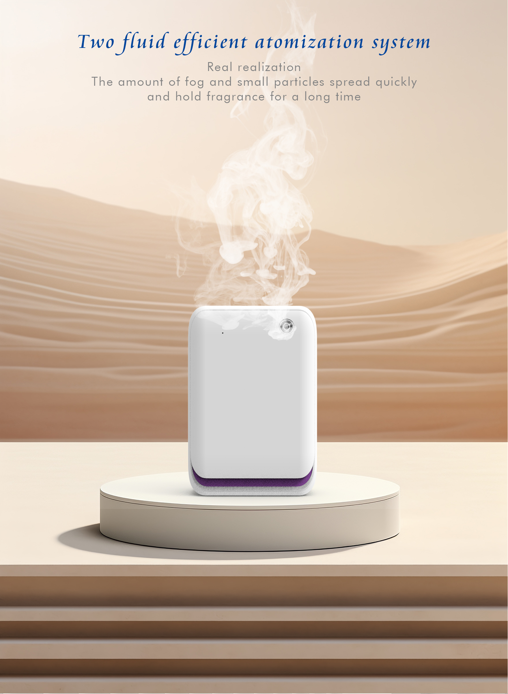 Ultra-Low Noise <38dB Aromatherapy Diffuser with 500m³ Coverage and 260ml Oil Capacity Essential Oil Diffuser