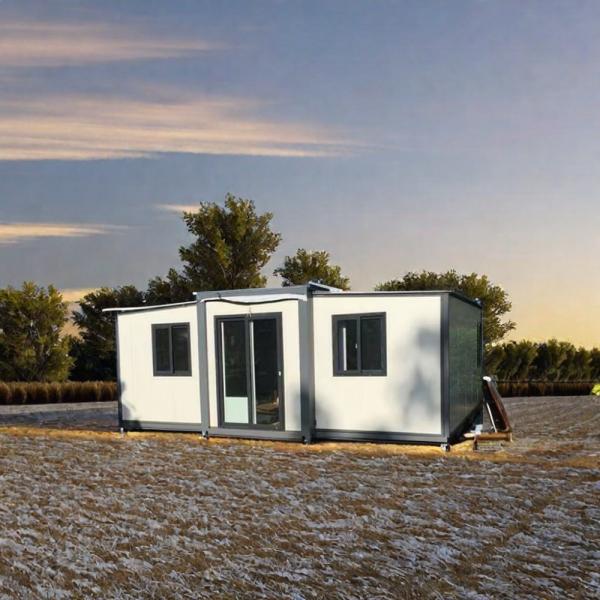 40 FT Design moderne maisons préfabriquées extérieures maison de conteneur pliable avec panneau sandwich et fenêtres en alliage d'aluminium