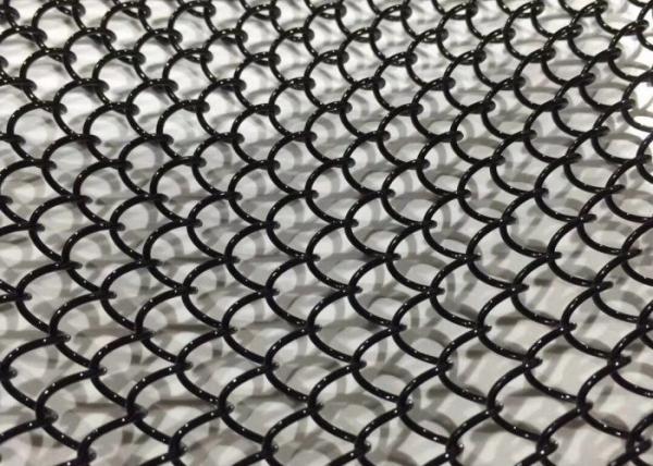 Black 1.5mm 20*20mm Decorative Metal Wire Mesh For Cabinets