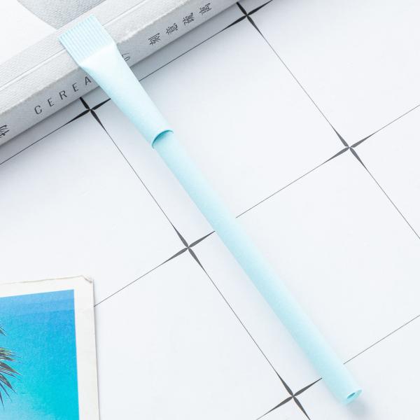 Colorful Paper Tube Creative Ball Pen Eco Friendly School Office Ball Pen Custom Logo