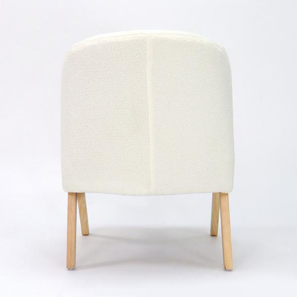 Living Room Design W58*D68*H78CM Nordic Lounge Leisure Wood Sofa Chair for OEM Service Accepted