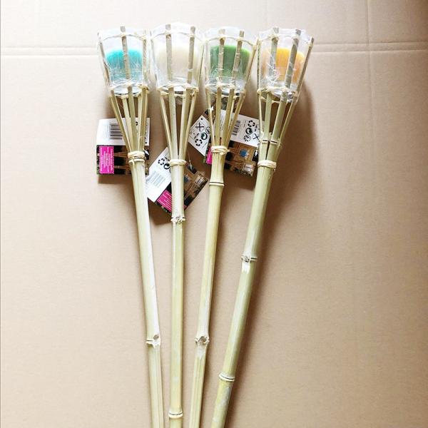 Eco-Friendly Bamboo Torch For Garden, Natural Outdoor Lighting