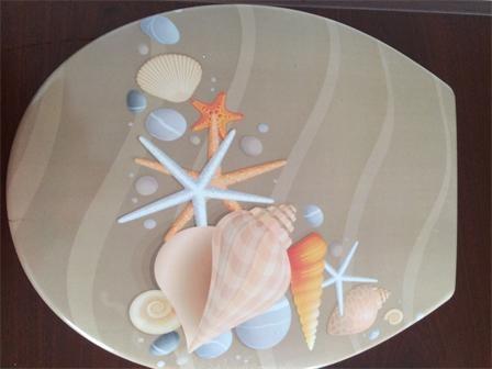 Plastic toilet seat,PP toilet seat,pure color toilet seat,white cover,soft closing hinge,design for bathroom