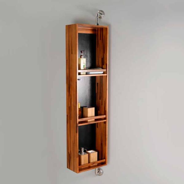 Стена установила хранение Bathroom ротатабельной сосны зеркала 3mm деревянное