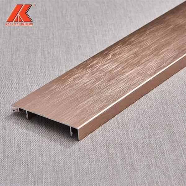 Brushed Anodized Aluminum Skirting Board For Flooring Kitchen Toe Kick