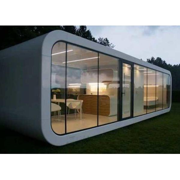 Prefab Cabin Apple House Aluminum Sliding Doors Steel Frame Prefab Modular Homes