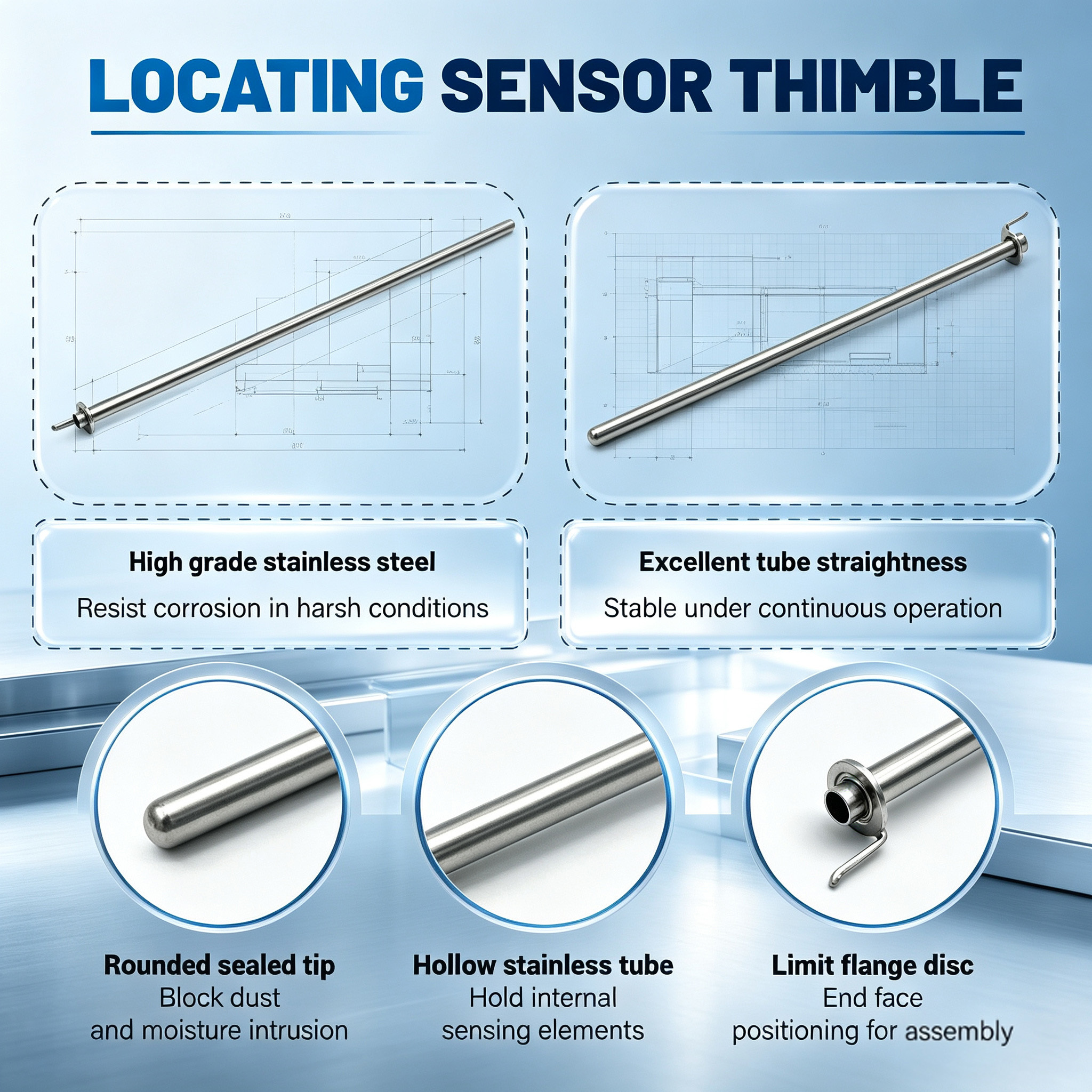 Customized Hollow Metal Tube with Bent Hanging Tab