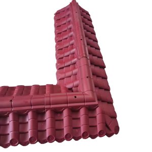 Chinese Style Garden Shed Roof Plastic Sheet Decorative Artificial Resin PP Antique Roof Tiles
