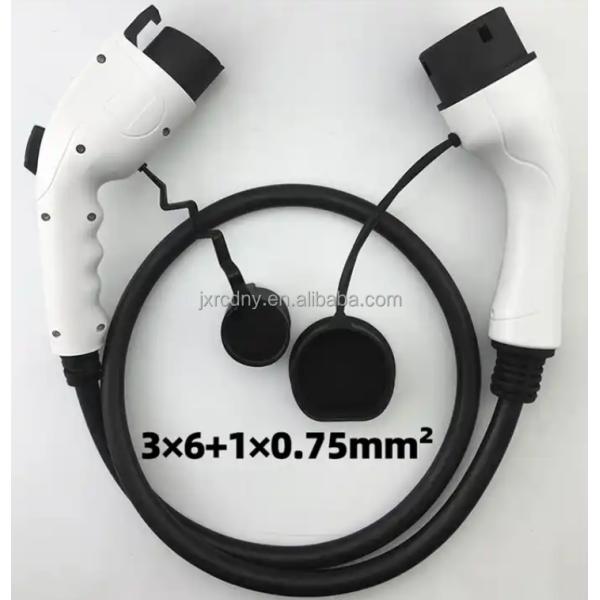 RDC Electric Vehicle EV Charging Cable 32A 220V GB/T To SAE J1772 EV Charger With 5m EVSE Cable