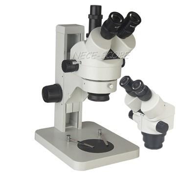 Binocular Dissecting Stereo Zoom Microscope Vertical Square Base 7X - 45X