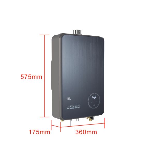 Compact Natural Gas Whole House Tankless Hot Water Heater Flexible Installation