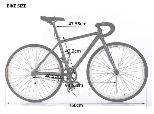 Flip Flop Hub Gear Cycle for Racing and Custom GOMID Custom Aluminium Alloy Bisiklet Single Speed Fixed Gear Bike