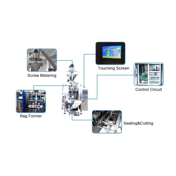 Порошок карри автоматизировал машину упаковки 20pcs/Min Vffs