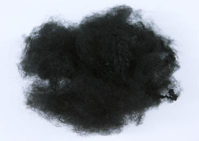 Recycled Fire Resistant Fiber , PSF Black Polyester Fiber 6D Fineness