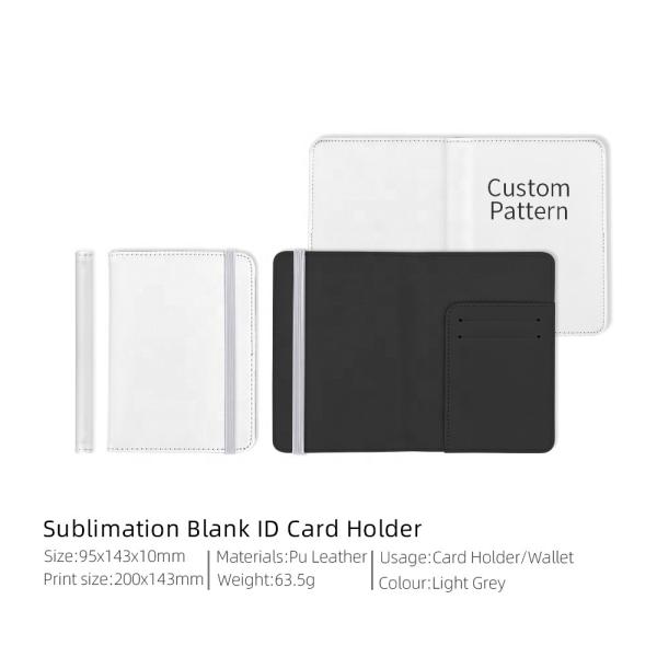 Colored Sublimation Passport Cover Blanks Custom Leather Passport Holder