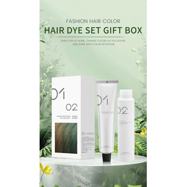 Kit de coloration capillaire semi-permanente à la crème de peroxyde sans ammoniaque pour la maison