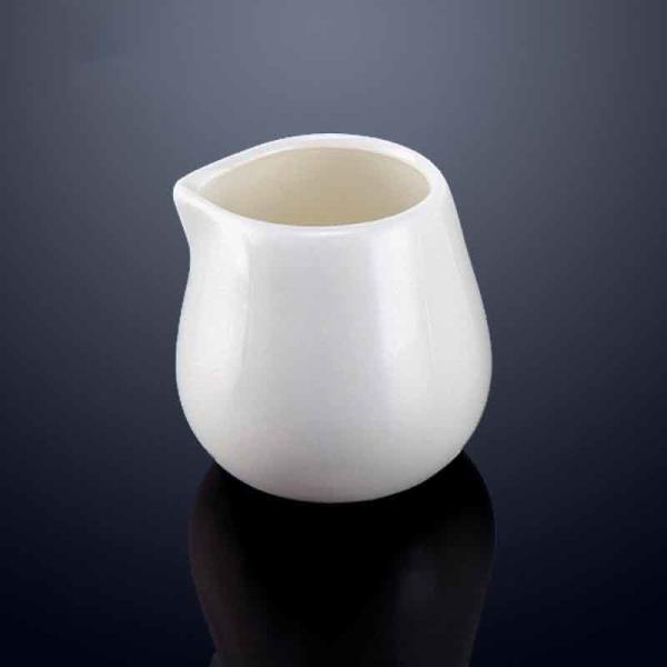 White Coffee Milk Creamer Pitcher Porcelain Small Serving Sauce