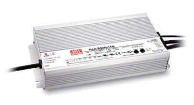 24V 48V 54V LED Lighting Power Supply Outdoor HLG-600 IP65 IP67 Waterproof