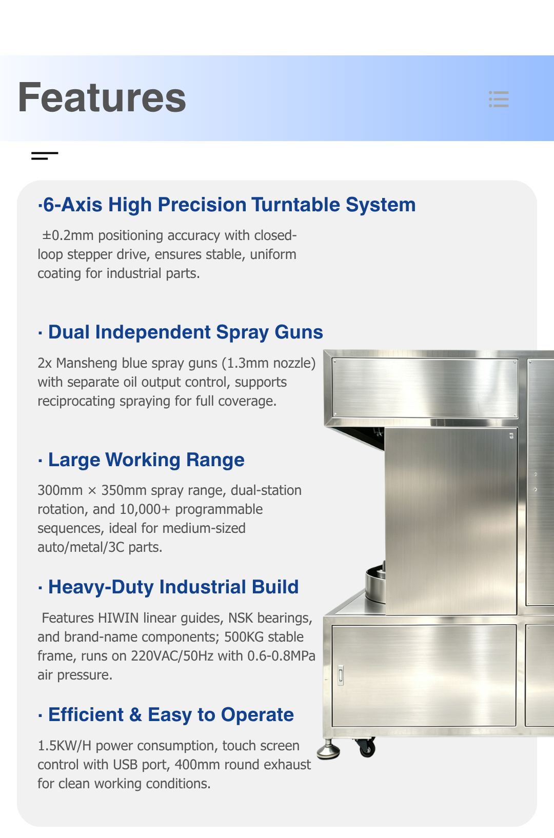 Automated Coating Equipment, Automatic Spray Machine for Metal Container Oil Paint and UV Coating
