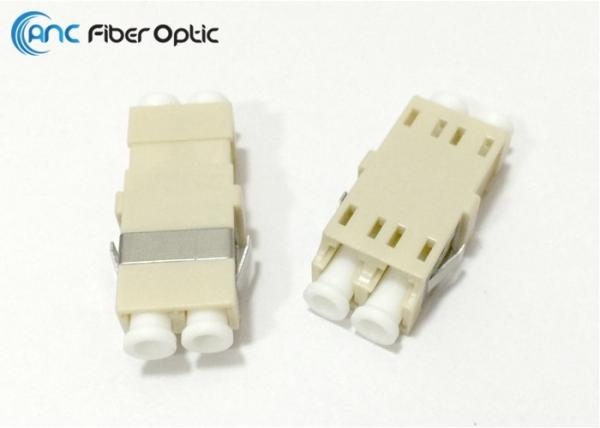 Duplex LC Fiber Optic Adapter Flangeless One Body Design With Ceramic Sleeve Inside