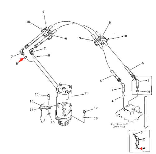 703-08-13102 набор уплотнения 7030813102 шарнирных соединений приспосабливает экскаватор KOMATSU PC50UU