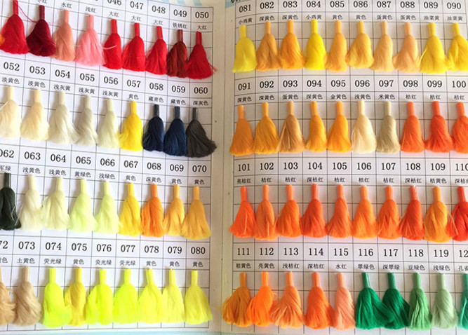 Colored Intermingle DTY Polyester Yarn 75D / 36F HIM SIM NIM For Knitted Socks