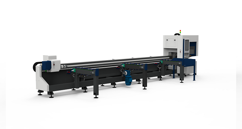 High Power Standard Model Tube Metal Laser Cutting Machine Side Mounted Lathe