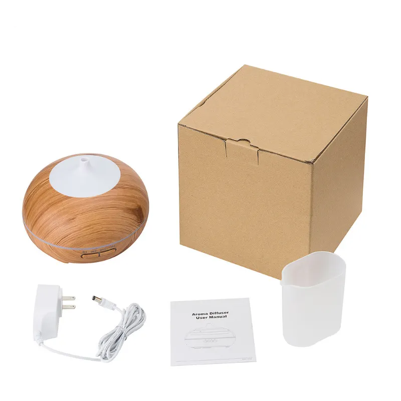 Unique Products 300ml Light Wood Oil Diffuser Innogear Essential Oil Diffuser Aroma Diffuser with Color LED Lights Changing