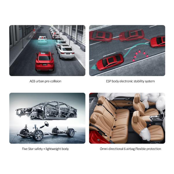 Geely BORUI Low Emission Petrol Cars 215km/H Left Hand Drive