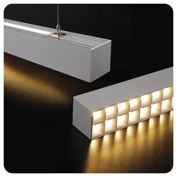 Dimmable LED Linear Light with 85 Degree Beam Angle and UGR <19 for Commercial Lighting
