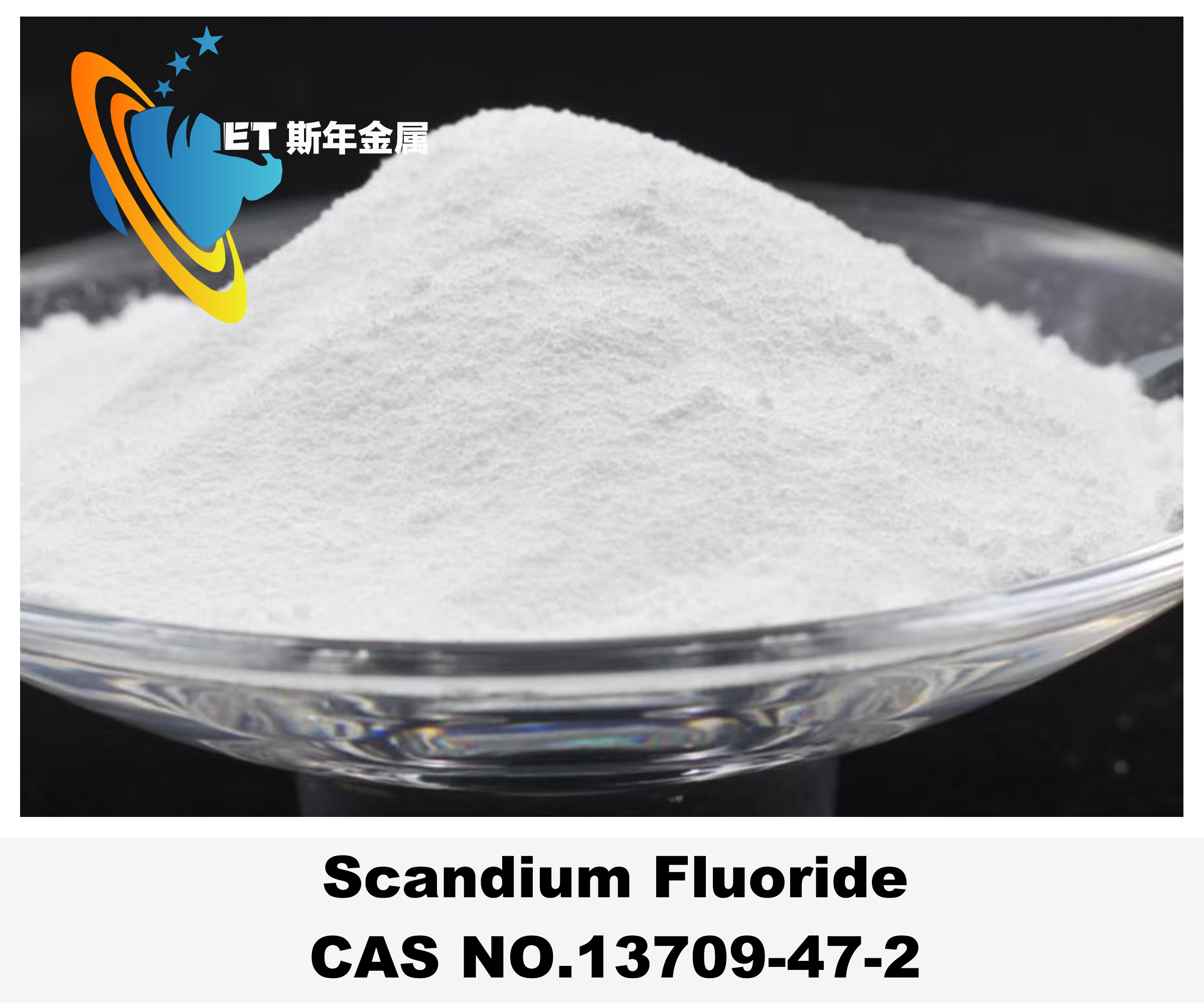 99.99 Scandium Fluoride ScF3 Optical Fibers White CAS No. 13709-47-2