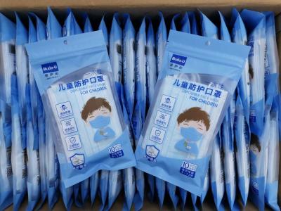 10 Pcs Pack Kids Protective Face Mask With Elastic Ear Loop CE Certification