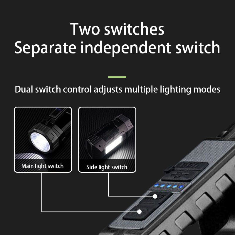 High Quality Ultra Bright Long Shot Led White Laser Usb Charging Long Life Outdoor Zoom Multi-Functional Flashlight