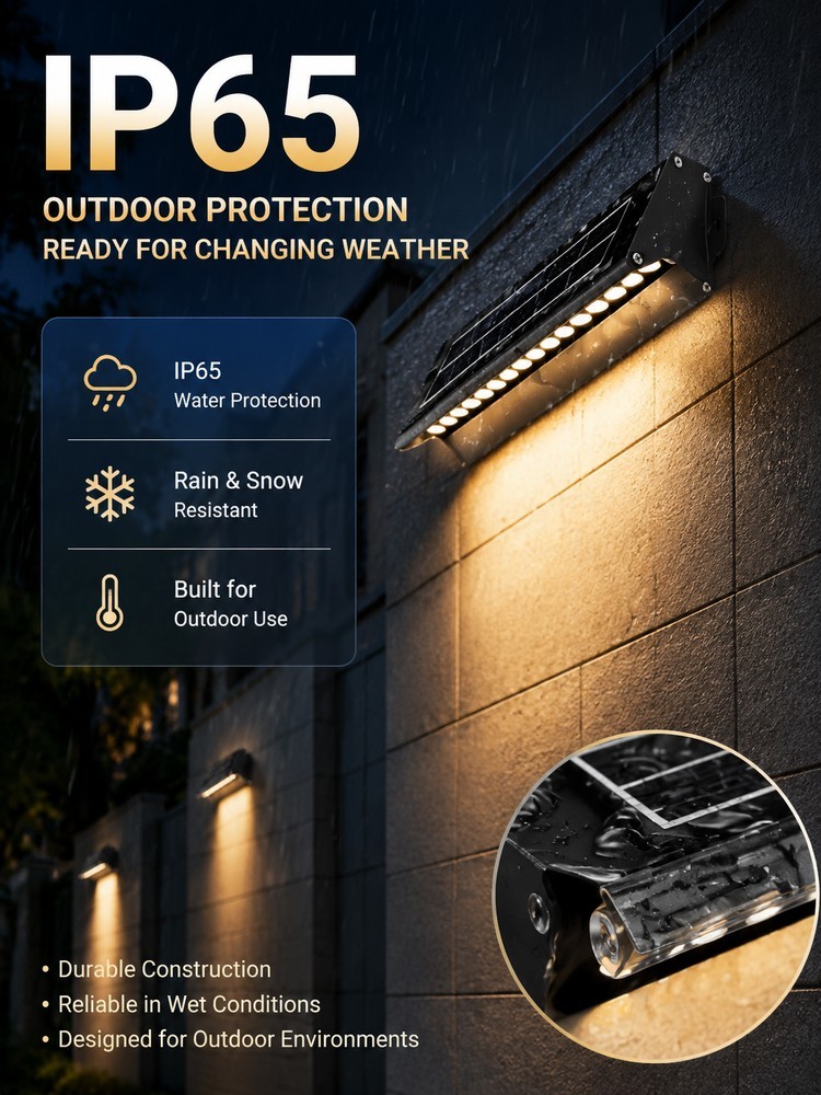 10W LED Solar Wall Washer Light IP65 Outdoor Architectural Lighting for Hotels and Villas