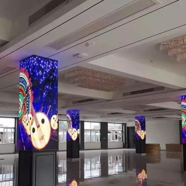 реклама экрана 3840hz СИД крытых P2.5RGB 4 заливки формы 640x480 сторон шкафа большая