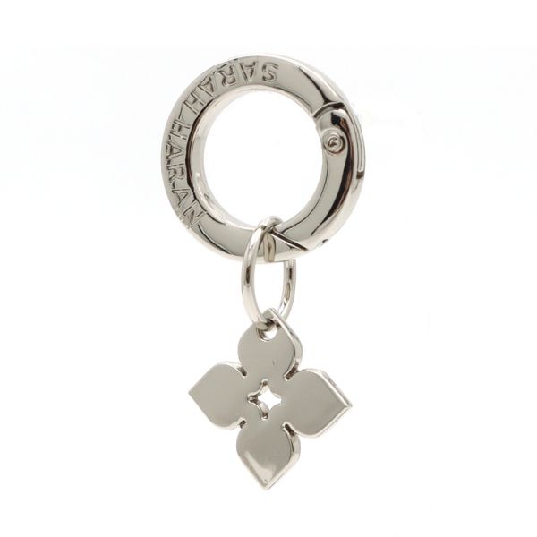 Silver Custom Metal Key Chains Flower Metal Bag Tag Eco Friendly