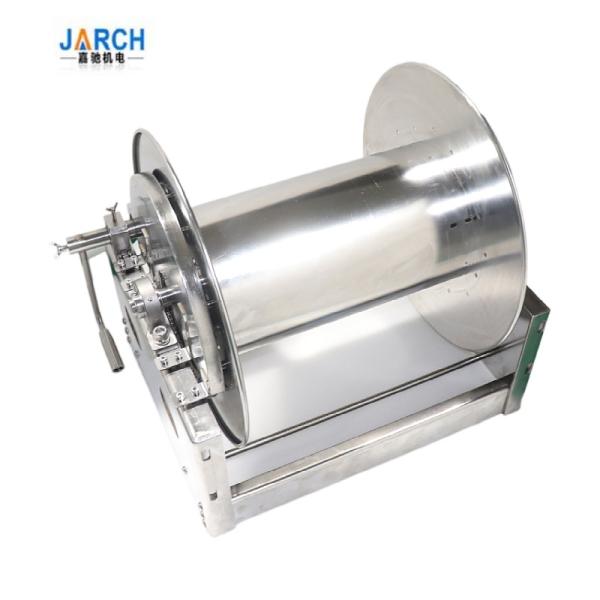 High Pressure Metal Stainless Steel Cable Reel Hand Crank Hose Reel For Car Washing