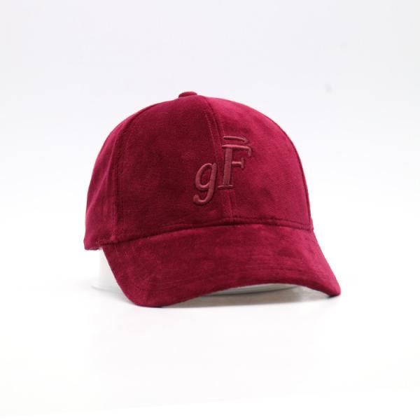 Unisex ткань бархата взрослых вышила панели бейсбольных кепок 6 на зима