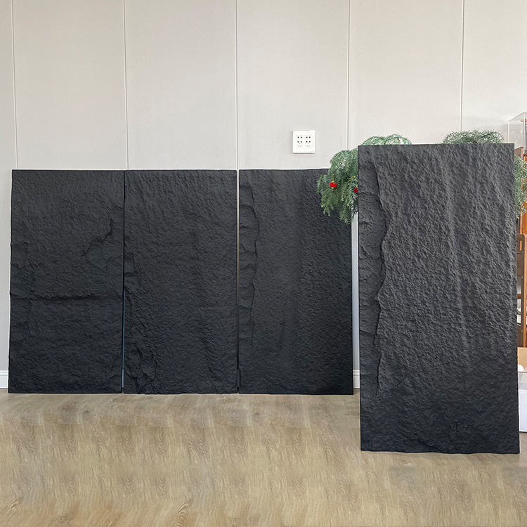 Indoor Outdoor Polyurethane Stone Wall Cladding Panel Thick Slab Design