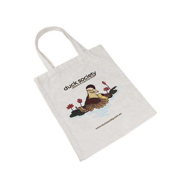 Full Color Plain Canvas Grocery Bags , Natural Heavy Thick Canvas Tote