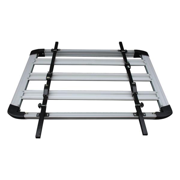 4X4 Aluminum Top Car Luggage Carrier Roof Rack 1 Year Warranty Silver Color