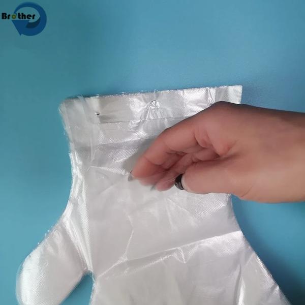 Plastic Disposable PE Gloves for Food Handling Latex-Free Powder-Free Food Grade, Eco-Friendly, Clear, Pack of 200 CPE TPE