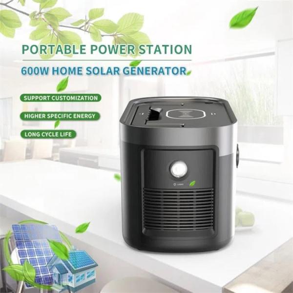600W Solar Portable Power Station Generator Phone High Capacity Bank Supply
