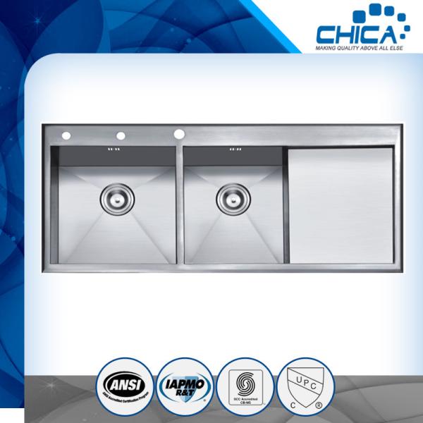 Simple design cheap high capacity handmade used kitchen sinks for sale wigh long warranty