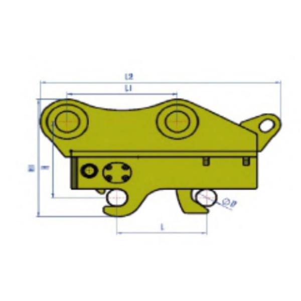 Экскаватор Гидравлический соединитель, Механический быстрый соединитель для мини-экскаватора