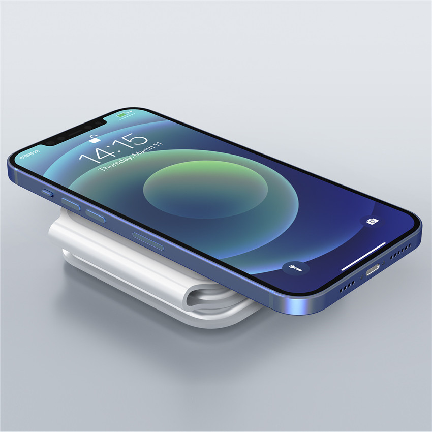 Заряжатель QC3.0 15W дозора мобильного телефона магнитный беспроводной для Яблока Iphone12