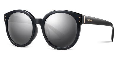 HD Visual Womens Polarized Sunglasses Unisex Black Blue Brown White Plastic