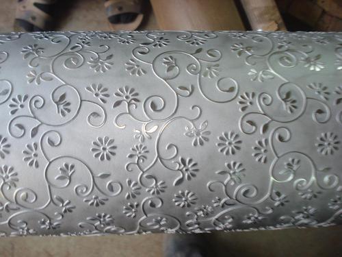 International Standard Leather Embossing Roller , PVC Carpet Roller for Customized engrave pattern