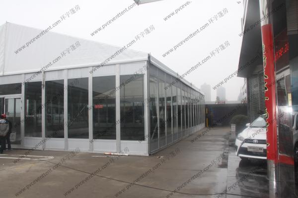 Outdoor Exhibition Tent/PVC Fabric Roof Exhibition Canopy Glass Walls